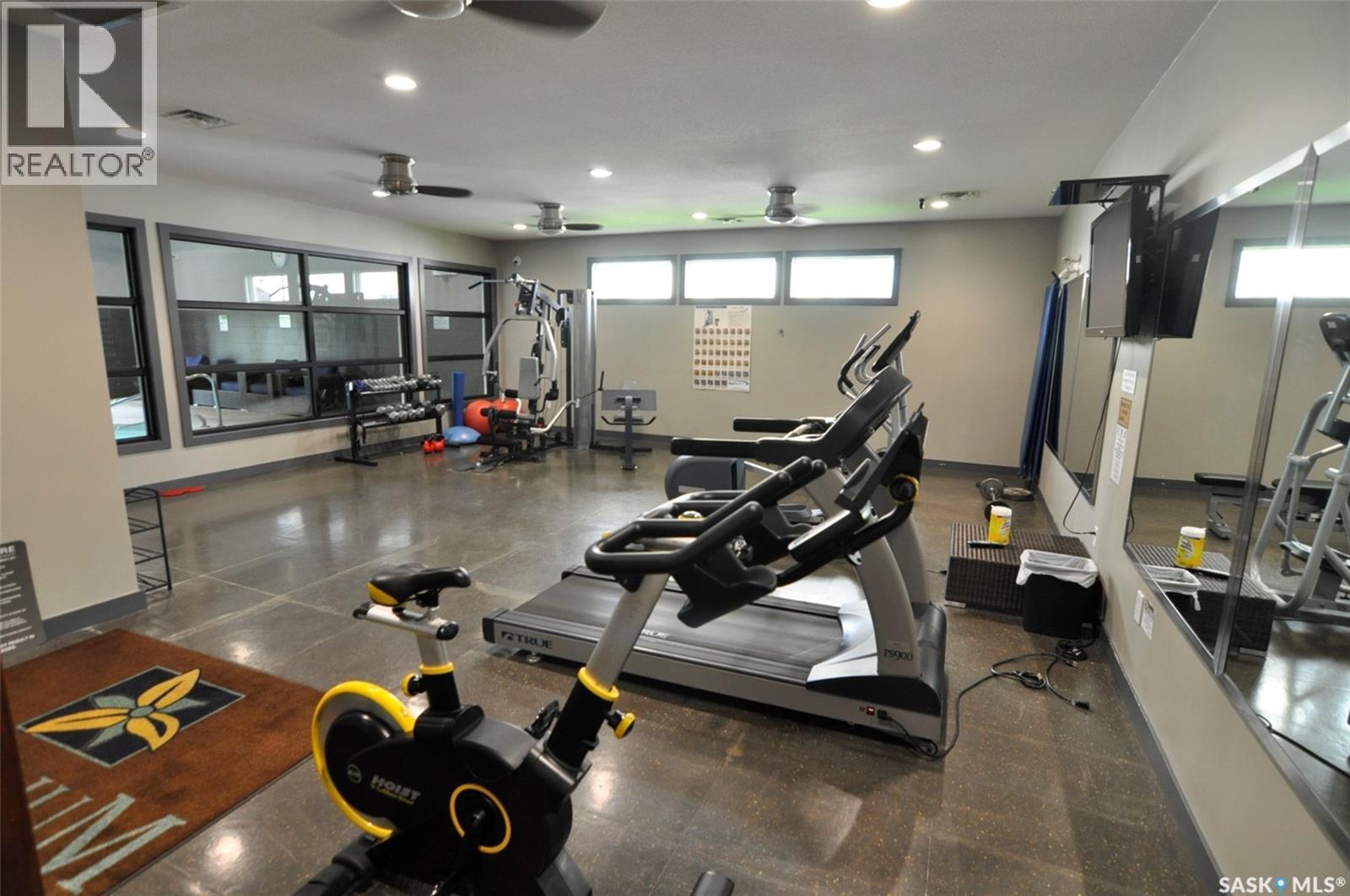 B107 415 Hunter Road, Saskatoon, SK - Indoor Photo Showing Gym Room