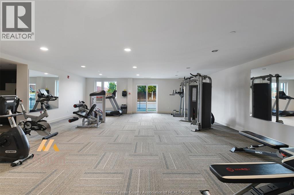 1611 Banwell Road Unit# 414, Windsor, ON - Indoor Photo Showing Gym Room