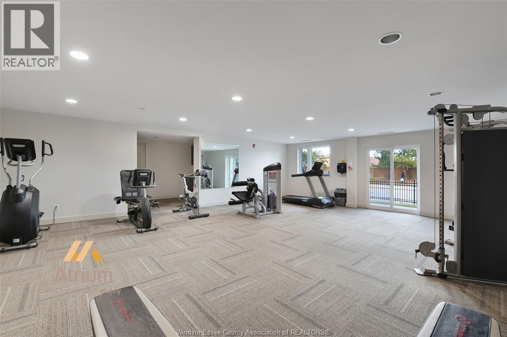 1611 Banwell Road Unit# 414, Windsor, ON - Indoor Photo Showing Gym Room
