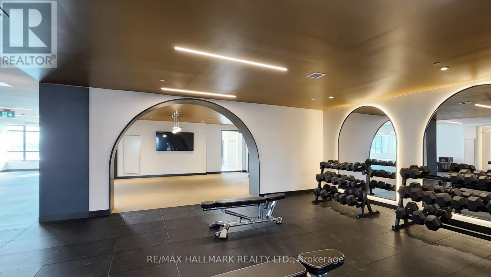 1221 - 181 Sterling Road, Toronto, ON - Indoor Photo Showing Gym Room