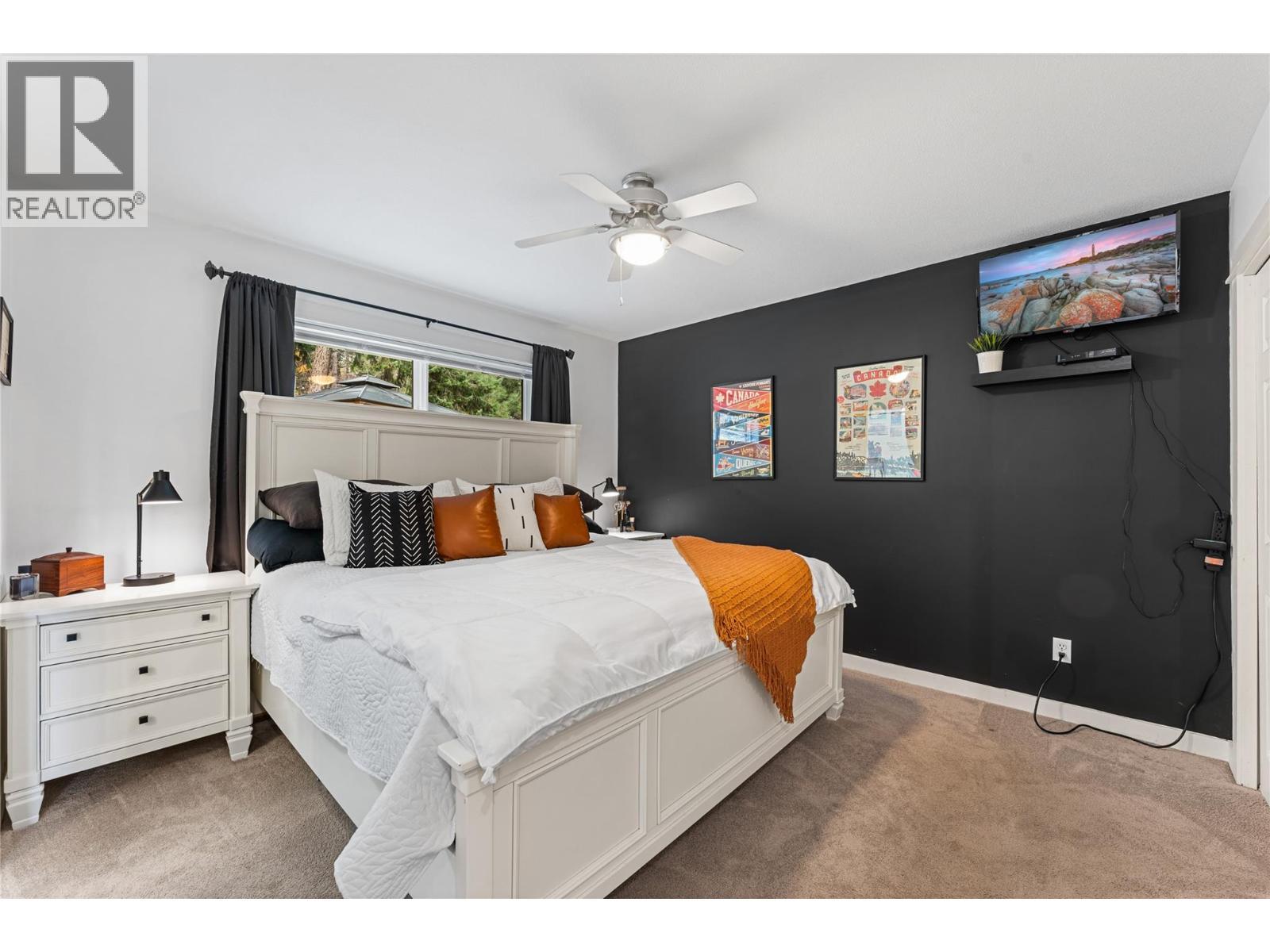 Primary bedroom. - 3380 Mciver Road, West Kelowna, BC - Indoor Photo Showing Bedroom