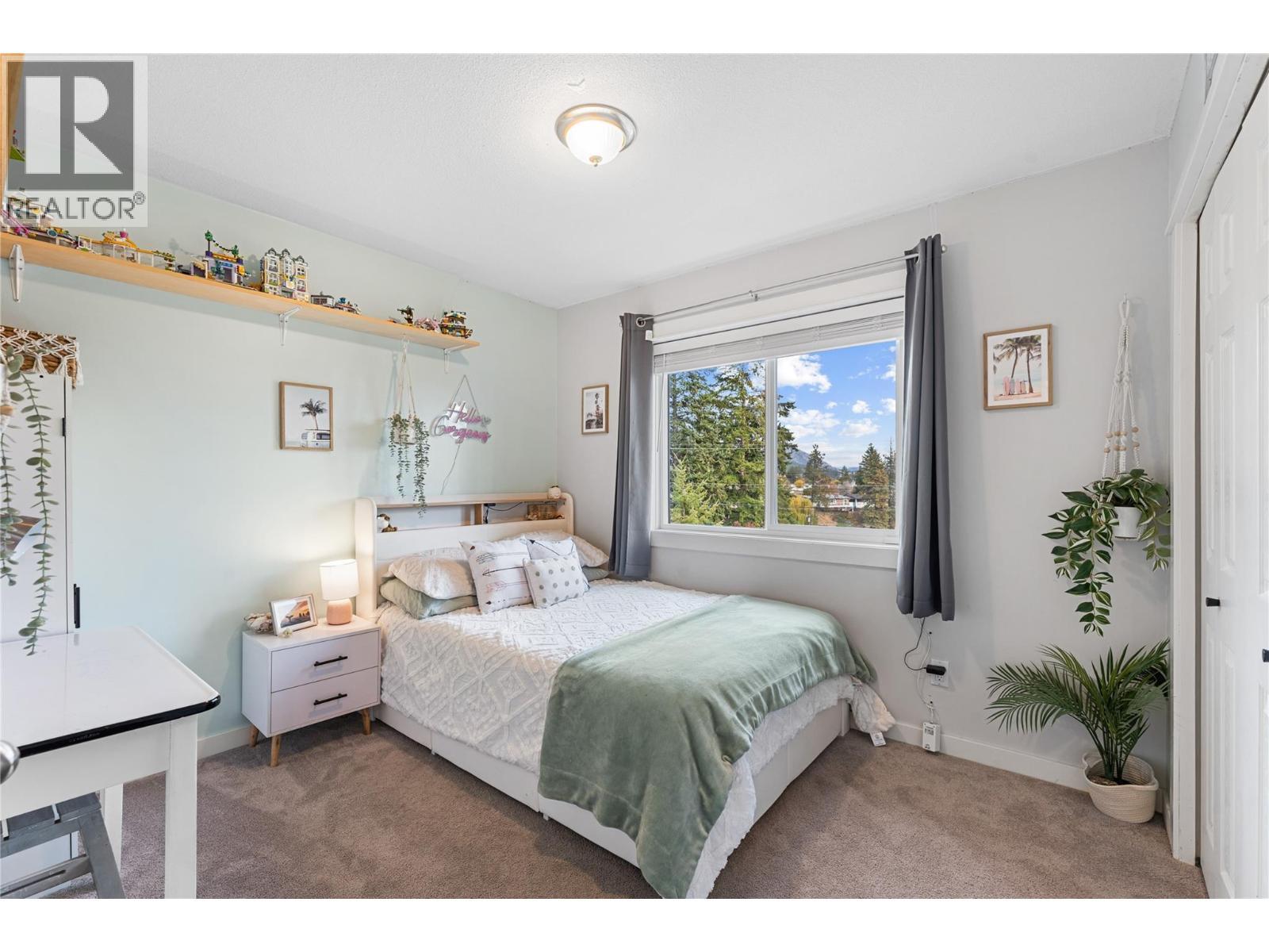 Bedroom 2 upstairs. - 3380 Mciver Road, West Kelowna, BC - Indoor Photo Showing Bedroom