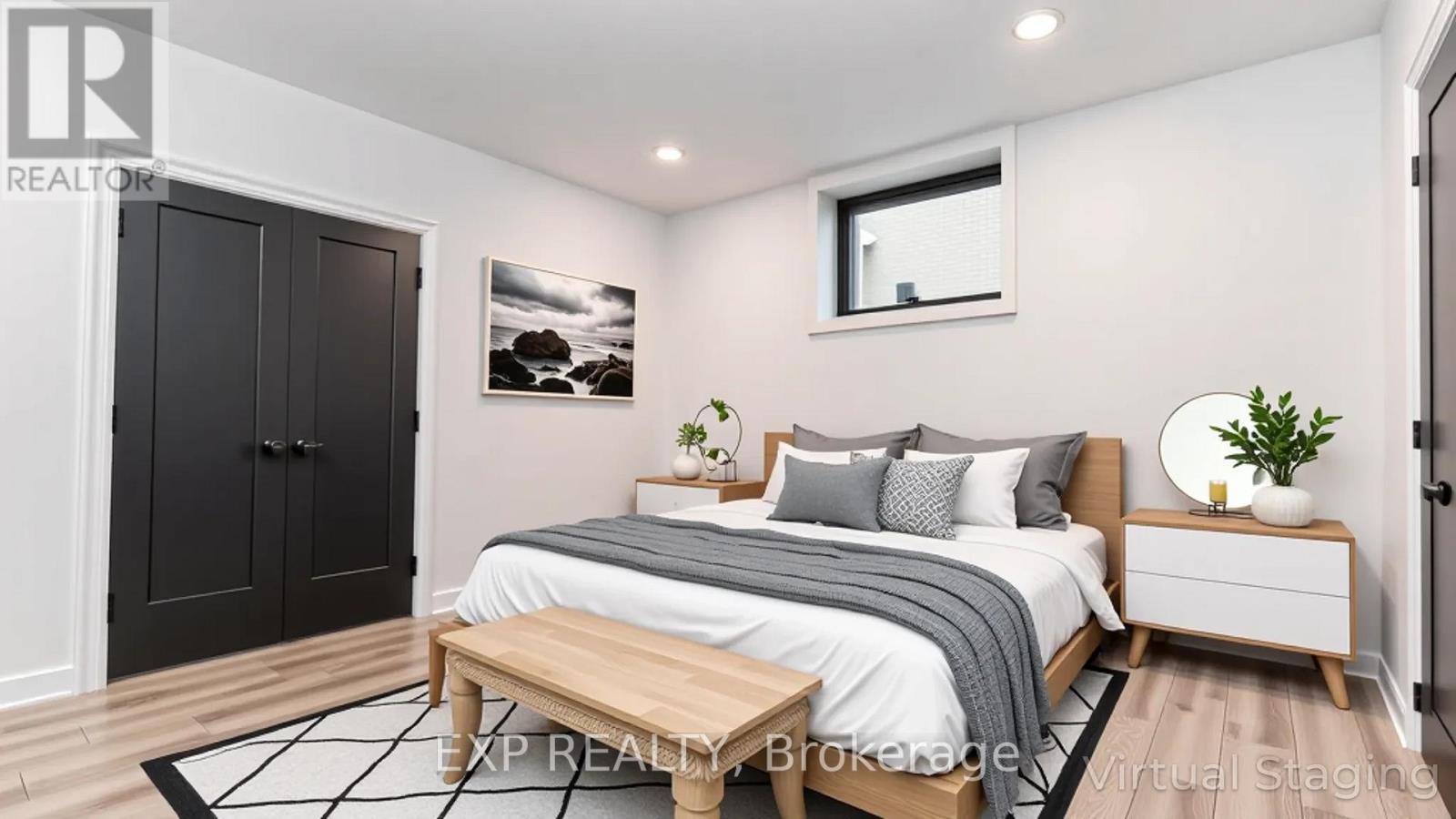 Virtually staged - lower level 5th bedroom - 253 - 9861 Glendon Drive, Middlesex Centre (Komoka), ON