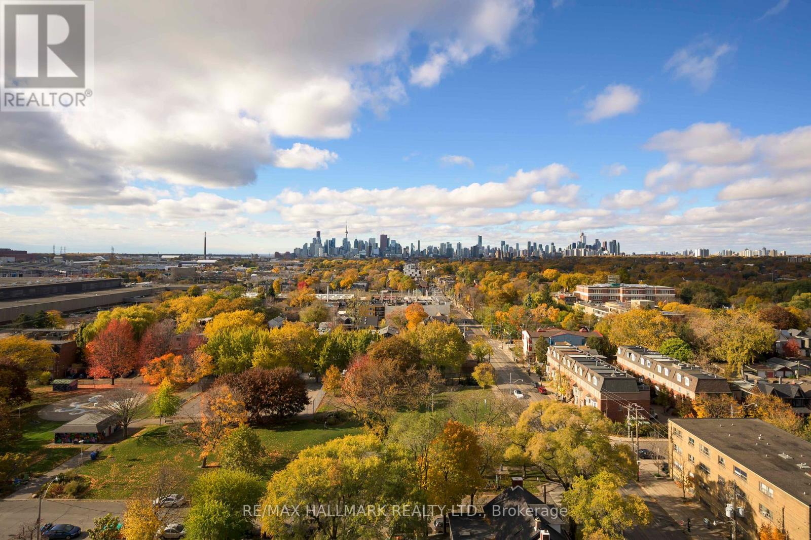 City Skyline from your terrace - 1310 - 1050 Eastern Avenue, Toronto, ON - Outdoor With View