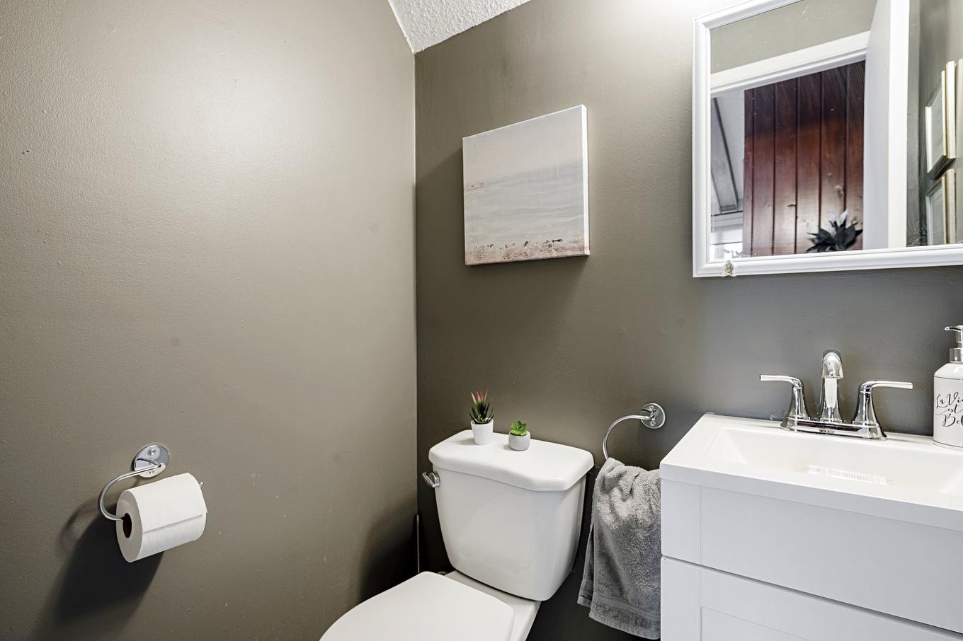 Powder room - 201-111 Av. Hochar, Saint-Sauveur, QC - Indoor Photo Showing Bathroom