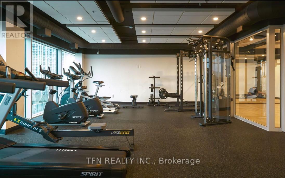 3614 - 60 Frederick Street, Kitchener, ON - Indoor Photo Showing Gym Room