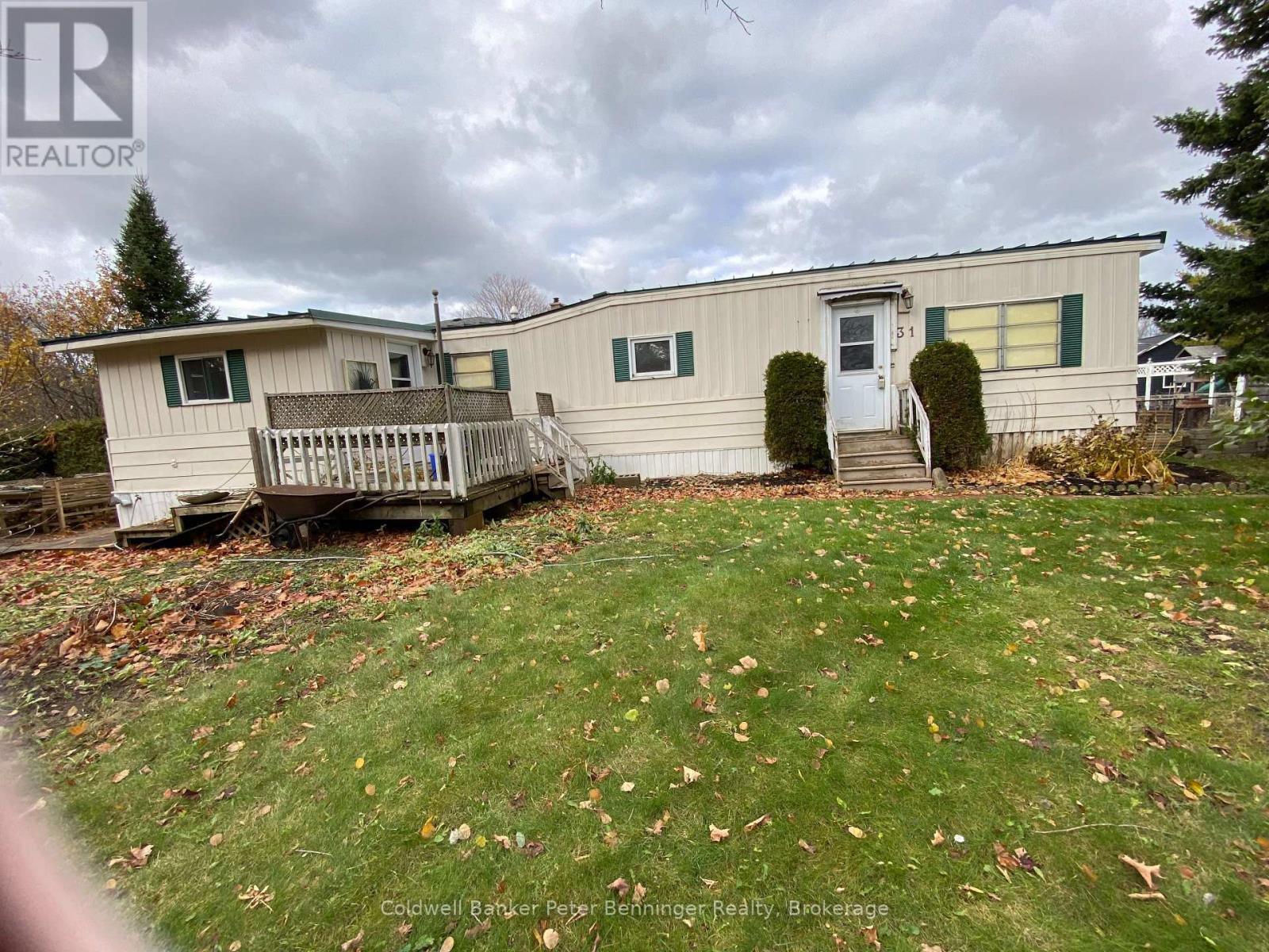 View from Memorial Park Drive (east side of home). - 31 Webster Street, Kincardine, ON - Outdoor With Deck Patio Veranda