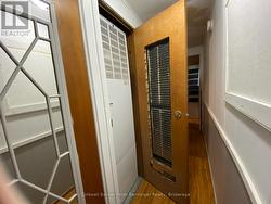 Propane furnace in hallway closet. -
