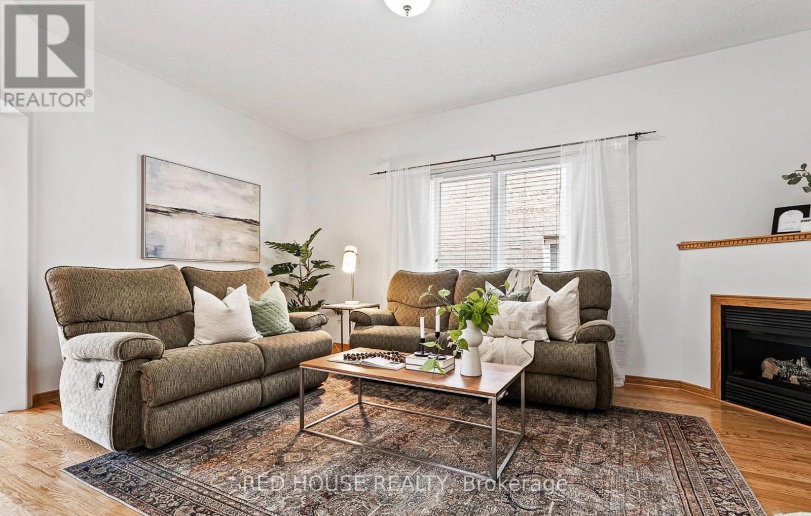 Upper - 45 Silvervalley Drive, Caledon, ON - Indoor Photo Showing Living Room With Fireplace