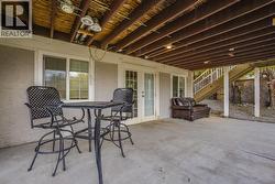 Outdoor patio under deck -