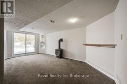 Family room with sliding door to front yard -