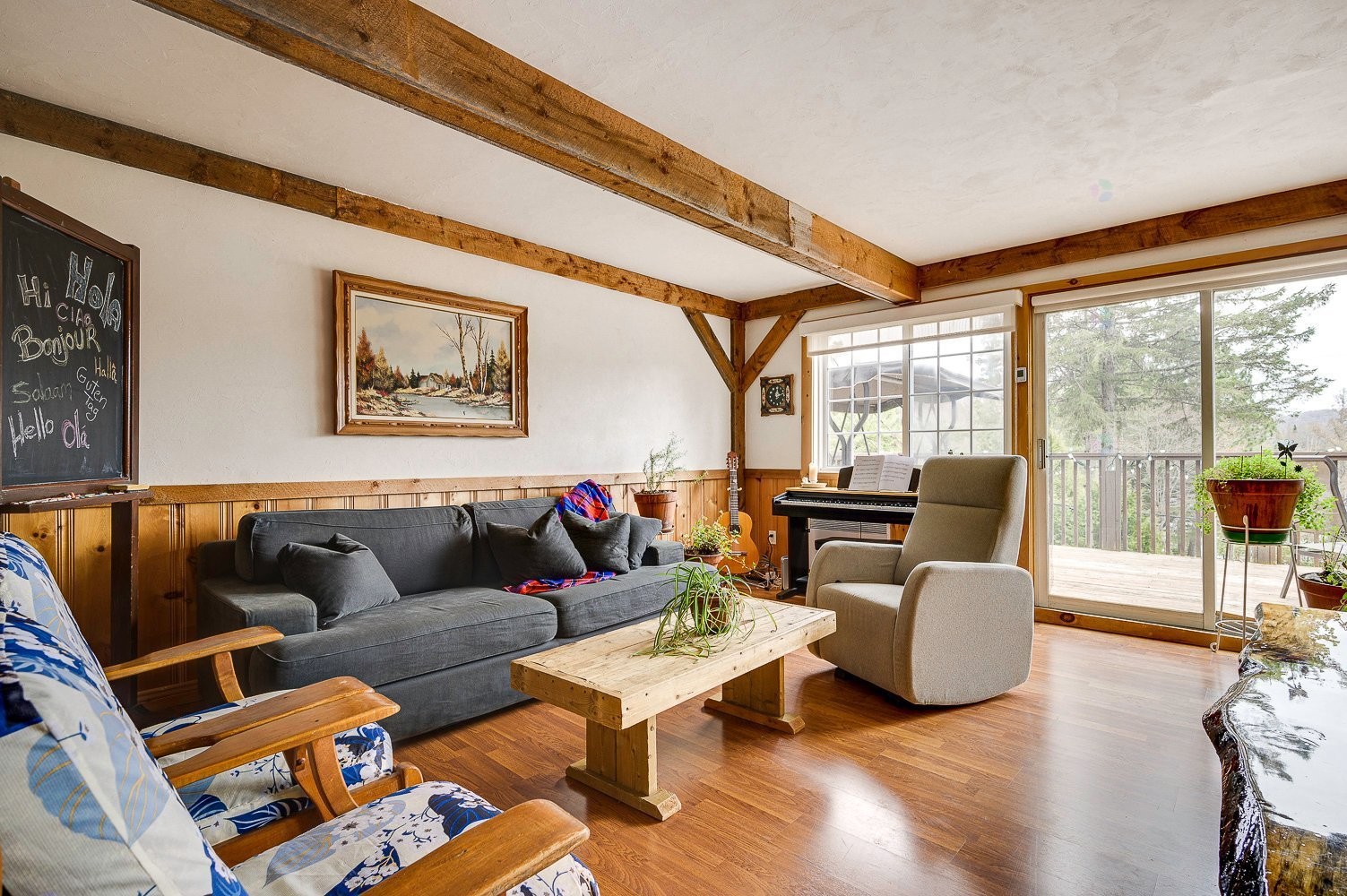 Salon - 449 Ch. Birchwood, Saint-Sauveur, QC - Indoor Photo Showing Living Room