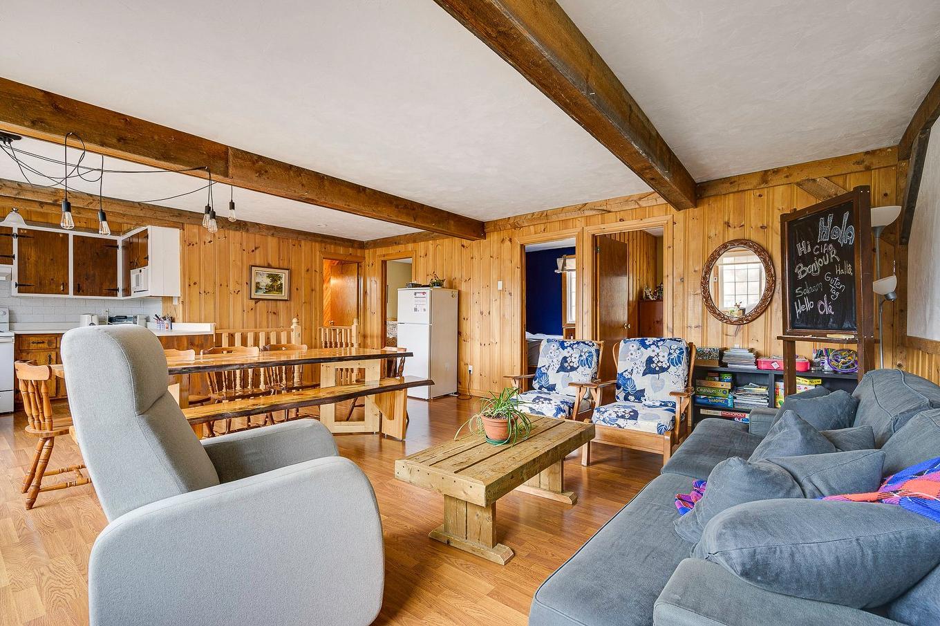 Living room - 449 Ch. Birchwood, Saint-Sauveur, QC - Indoor Photo Showing Living Room