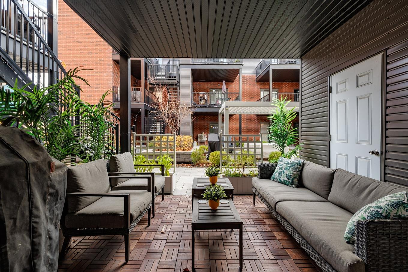 Terrasse - 102-387 Av. Skaniatarati, Montréal (Lachine), QC - Outdoor With Deck Patio Veranda With Exterior