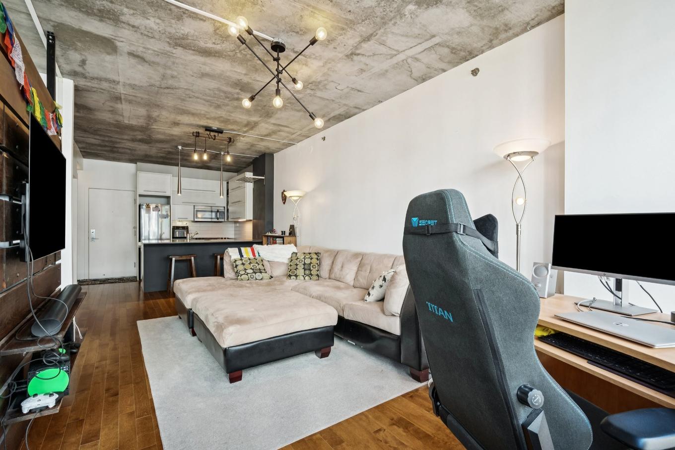 Living room - 317-3810 Rue St-Antoine O., Montréal (Le Sud-Ouest), QC - Indoor Photo Showing Office