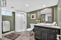 Large 3 piece bath in basement -