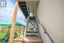 Stairs to upper units -