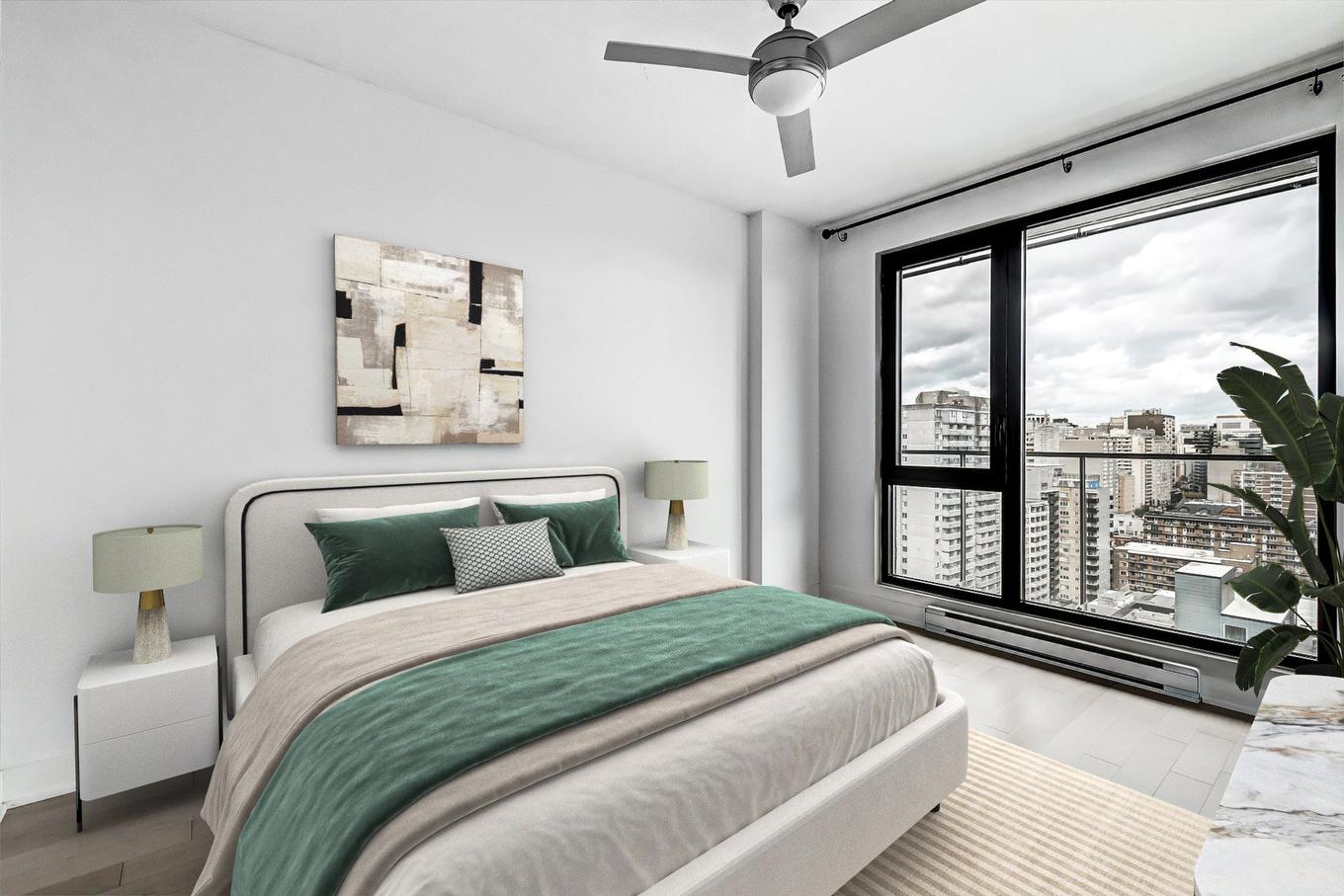 Bedroom - 1950-1414 Rue Chomedey, Montréal (Ville-Marie), QC - Indoor Photo Showing Bedroom
