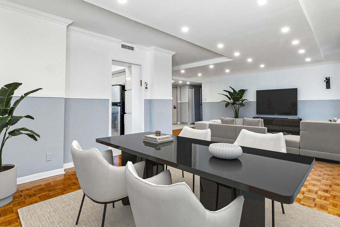 Dining room - 104-5700 Av. Rembrandt, Côte-Saint-Luc, QC - Indoor Photo Showing Dining Room