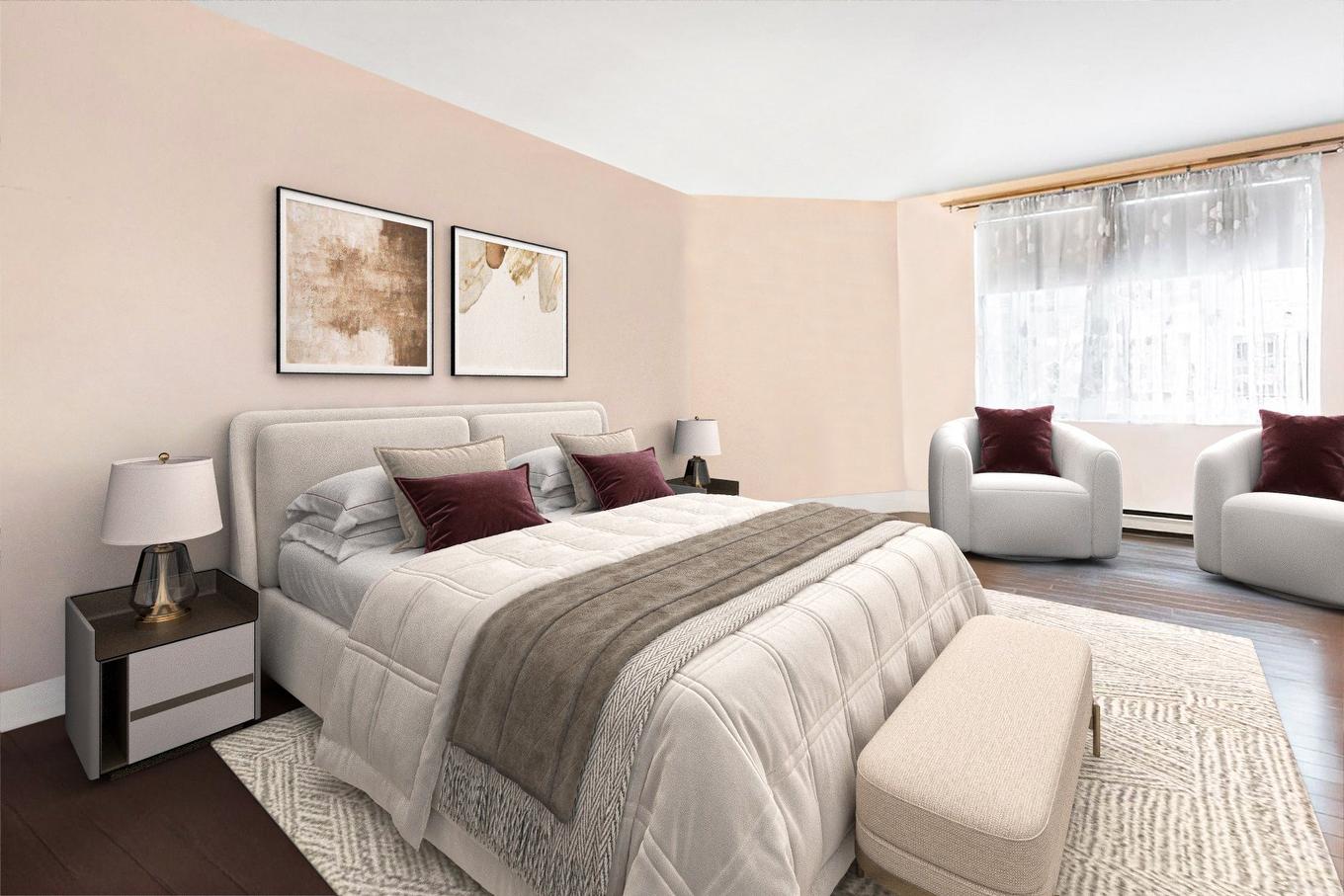 Primary bedroom - 104-5700 Av. Rembrandt, Côte-Saint-Luc, QC - Indoor Photo Showing Bedroom