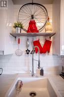 Tall faucet + country sink -