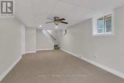 ADU basement with large windows and new carpet -