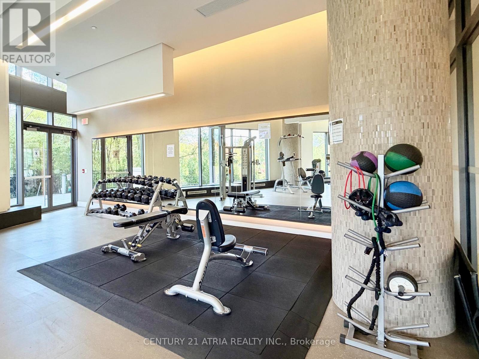 201 - 160 Vanderhoof Avenue, Toronto, ON - Indoor Photo Showing Gym Room