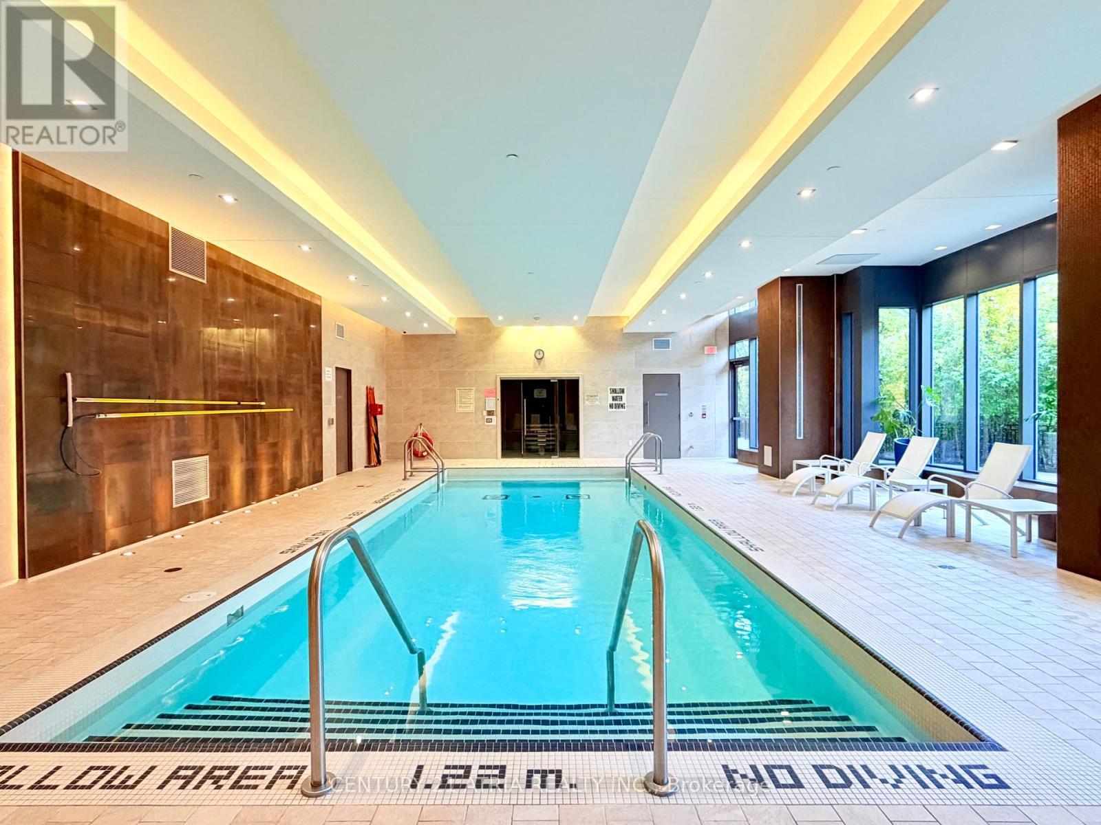 201 - 160 Vanderhoof Avenue, Toronto, ON - Indoor Photo Showing Other Room With In Ground Pool