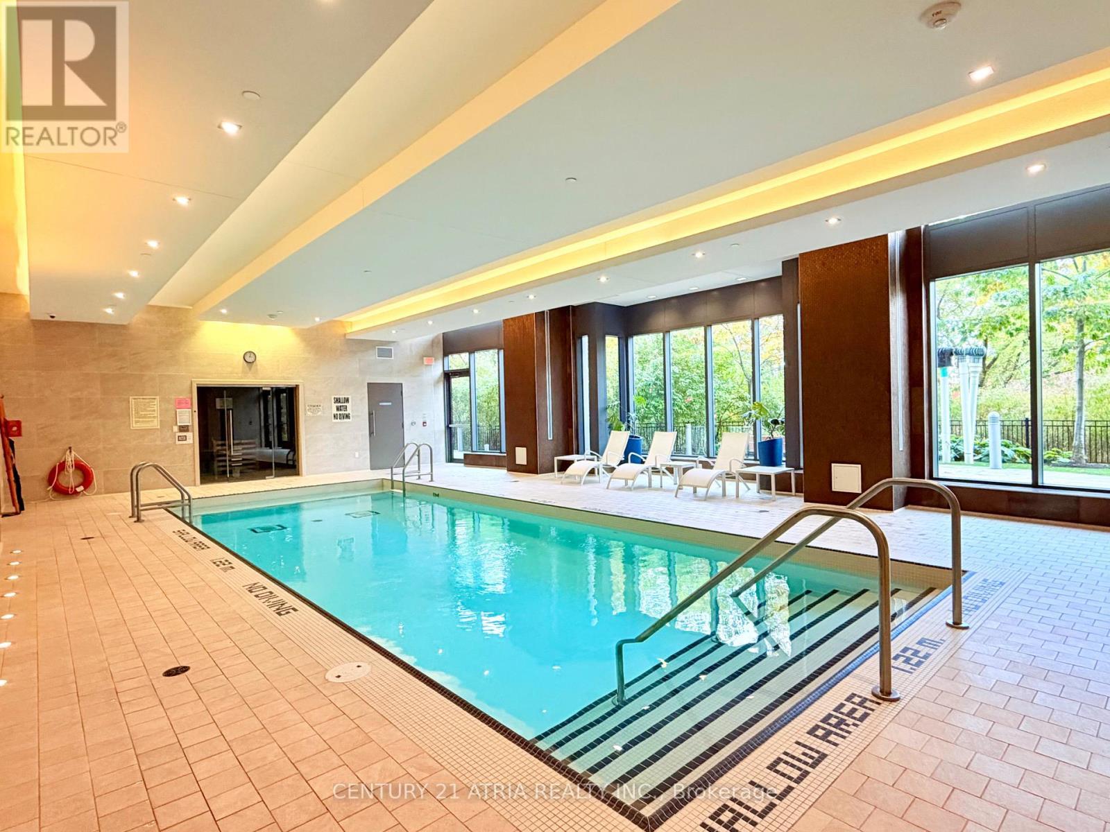 201 - 160 Vanderhoof Avenue, Toronto, ON - Indoor Photo Showing Other Room With In Ground Pool