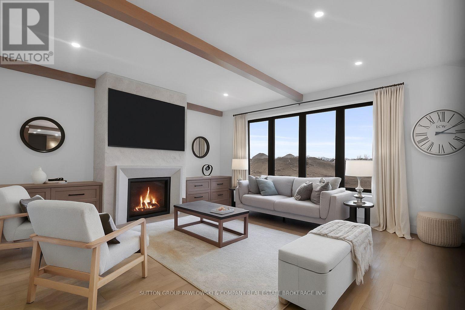 Photos are of model & show upgrades not included. - Lot #16 - 190 Timberwalk Trail, Middlesex Centre (Ilderton), ON - Indoor Photo Showing Living Room With Fireplace