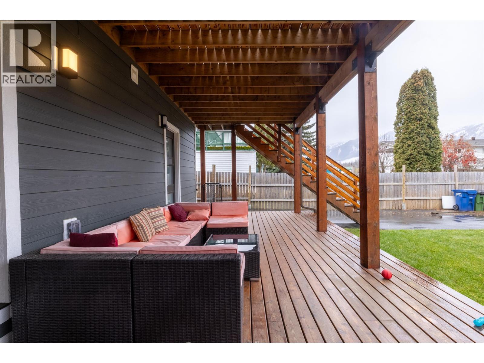Lower deck - 36 Mt Klauer Street, Fernie, BC - Outdoor With Deck Patio Veranda With Exterior