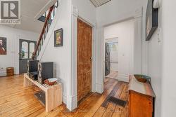 Laundry, bathroom and basement entry -