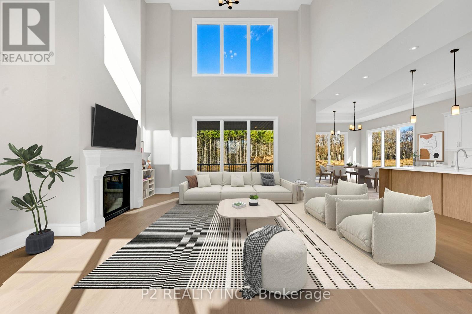 50 Newton Reed Crescent, Uxbridge, ON - Indoor Photo Showing Living Room With Fireplace