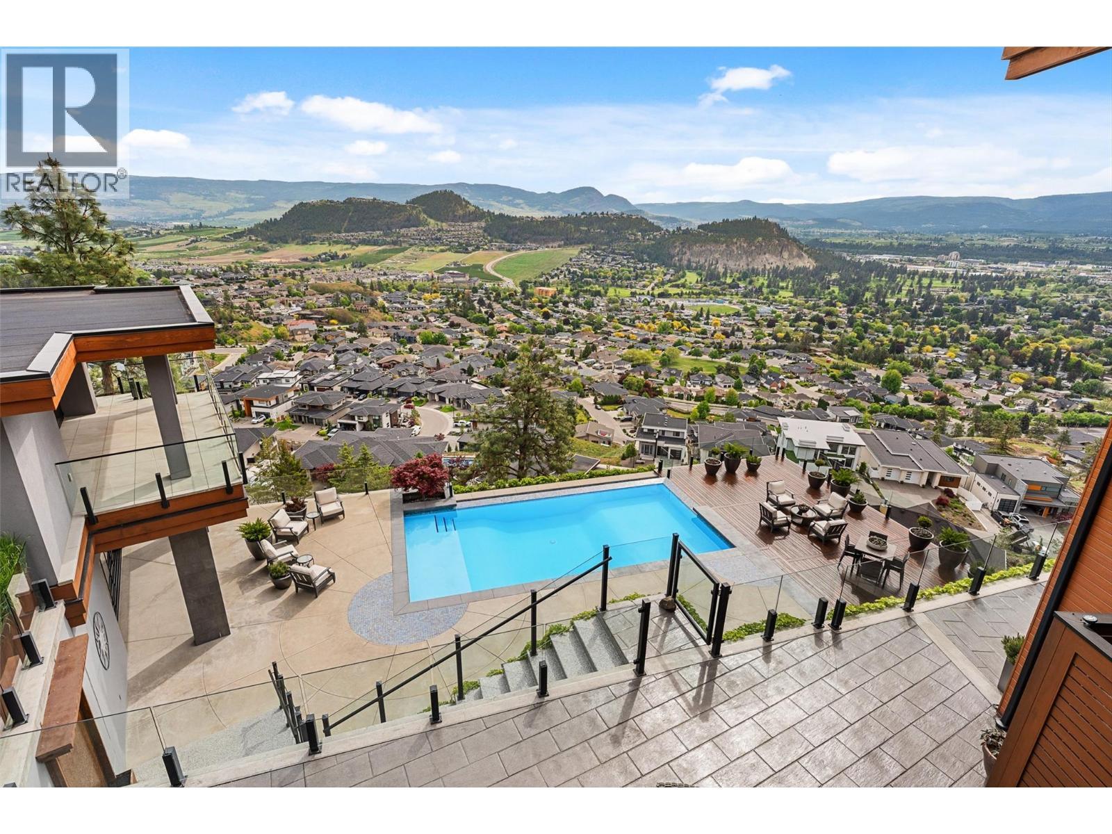 733 Forestridge Lane, Kelowna, BC - Outdoor With In Ground Pool With View