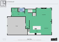 Main level floor plan -