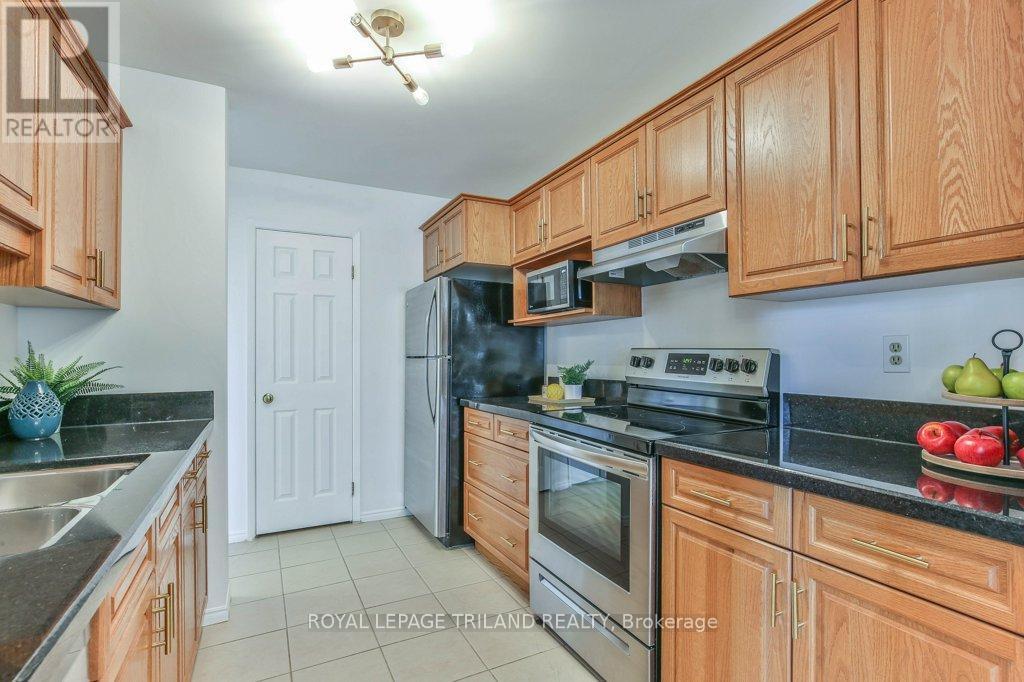 505 - 500 Talbot Street, London East (East F), ON - Indoor Photo Showing Kitchen With Double Sink