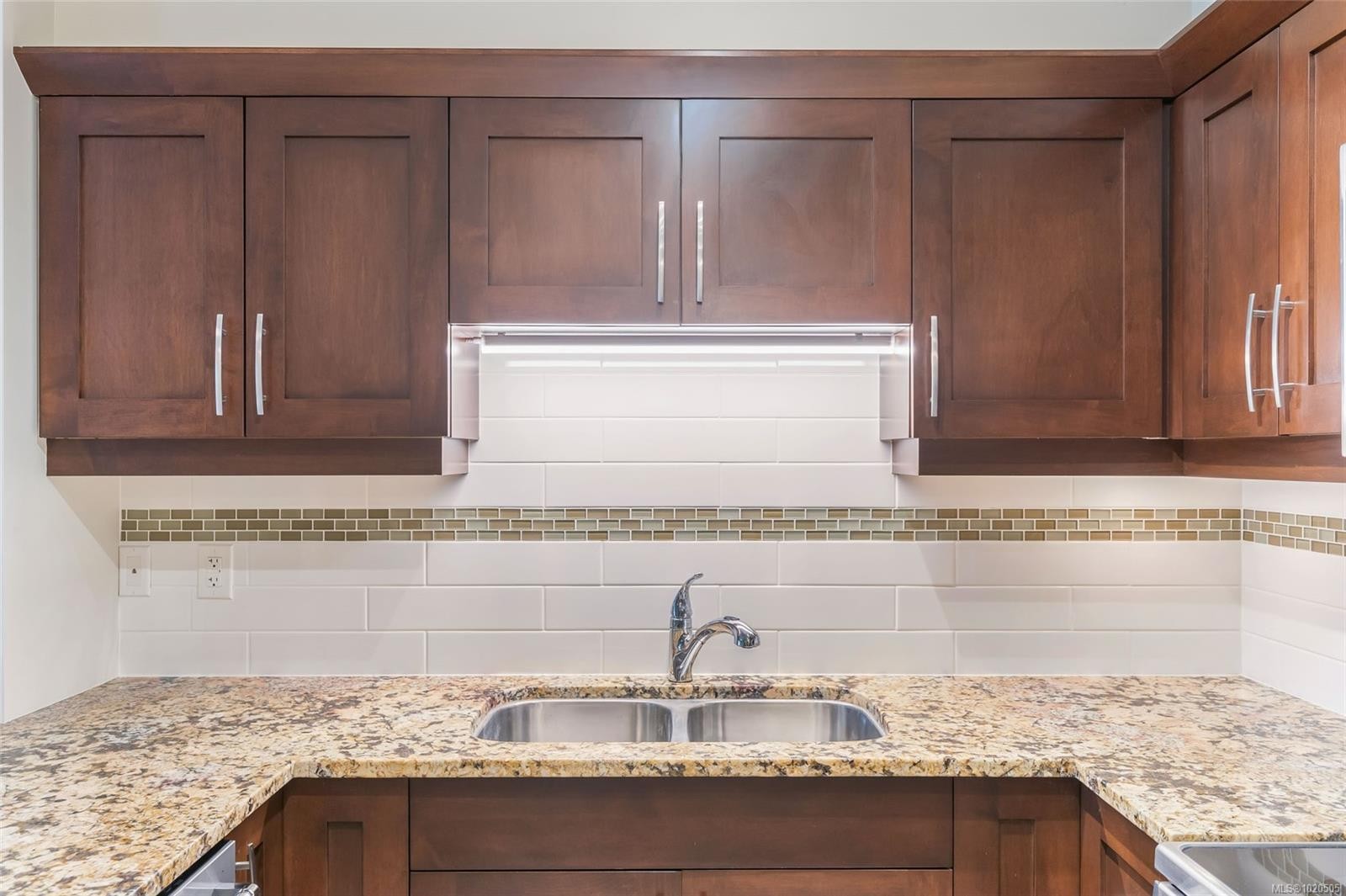 111-5670 Edgewater Lane, Nanaimo, BC - Indoor Photo Showing Kitchen With Double Sink