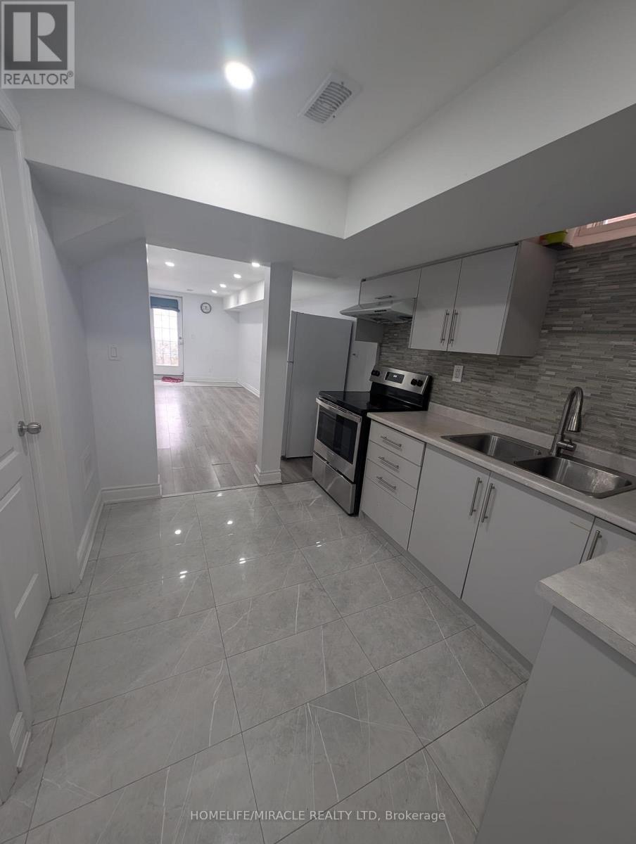 Lower - 67 Herdwick Street, Brampton, ON - Indoor Photo Showing Kitchen With Double Sink