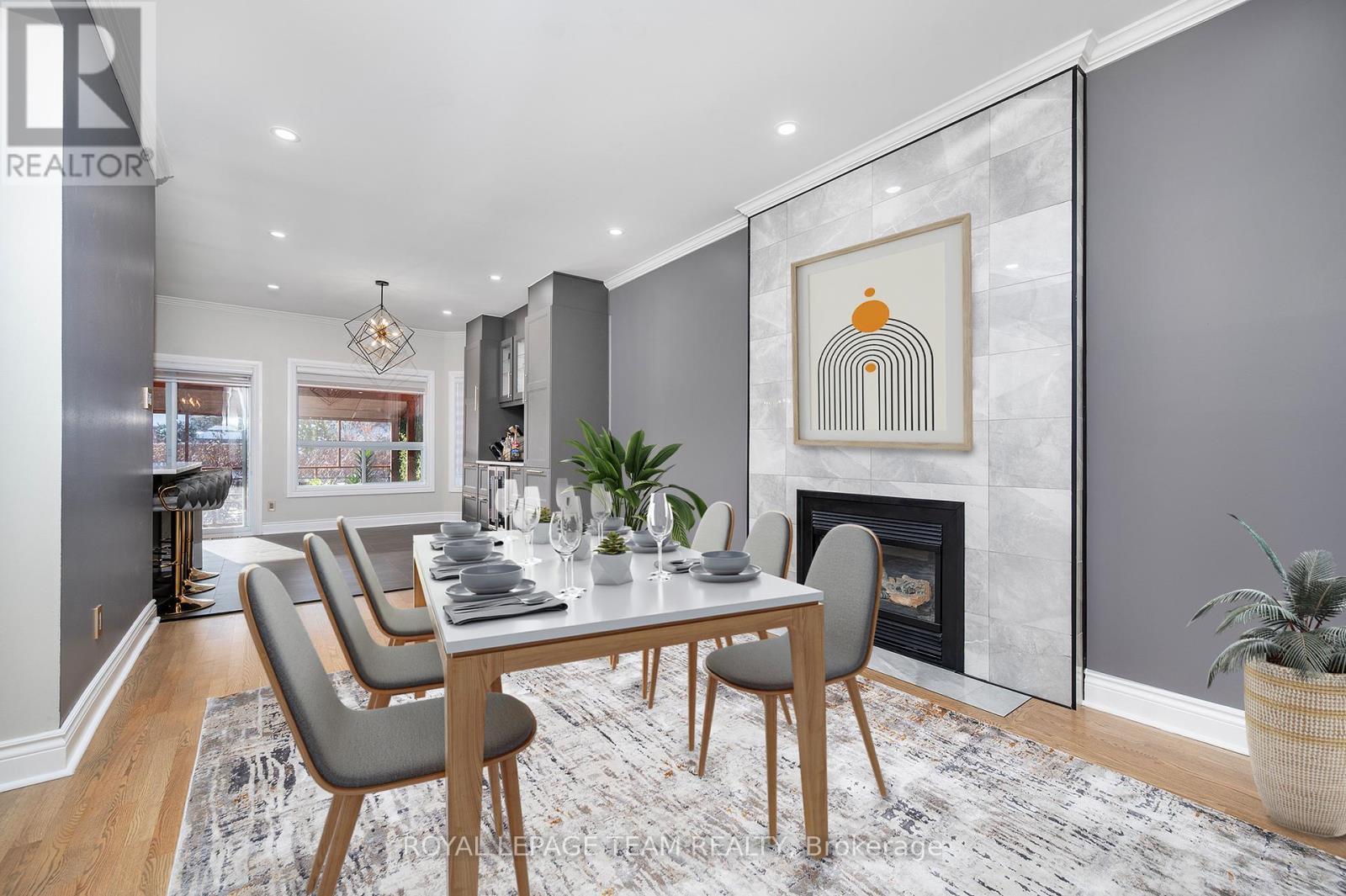 Virtually staged - 115 Grandpark Circle, Ottawa, ON - Indoor Photo Showing Dining Room