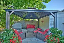 Backyard gazebo with plenty of privacy & shade -