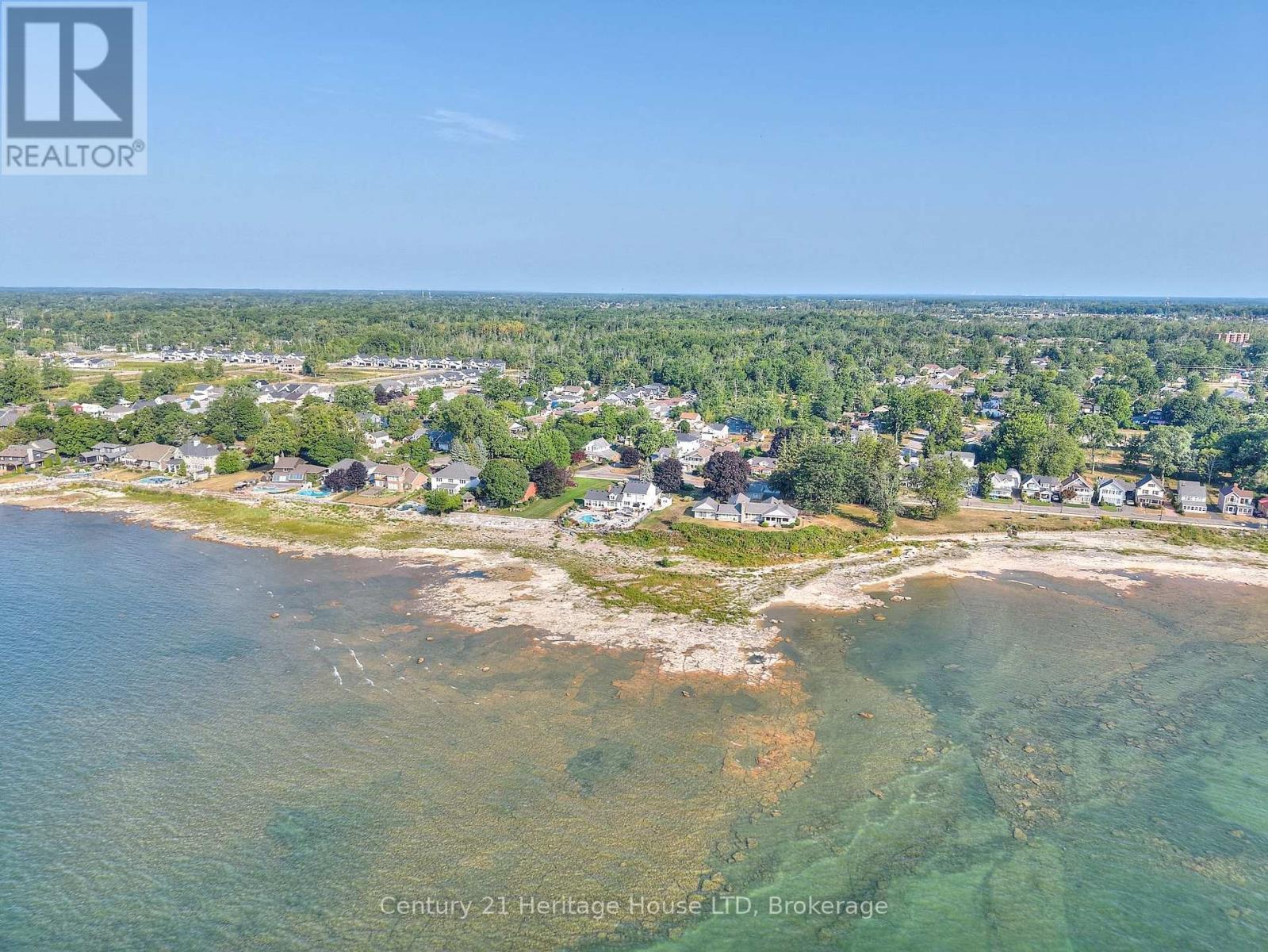 Drone view of Lake Erie from the property - 662 Lakeshore Road, Fort Erie (Lakeshore), ON - Outdoor With Body Of Water With View