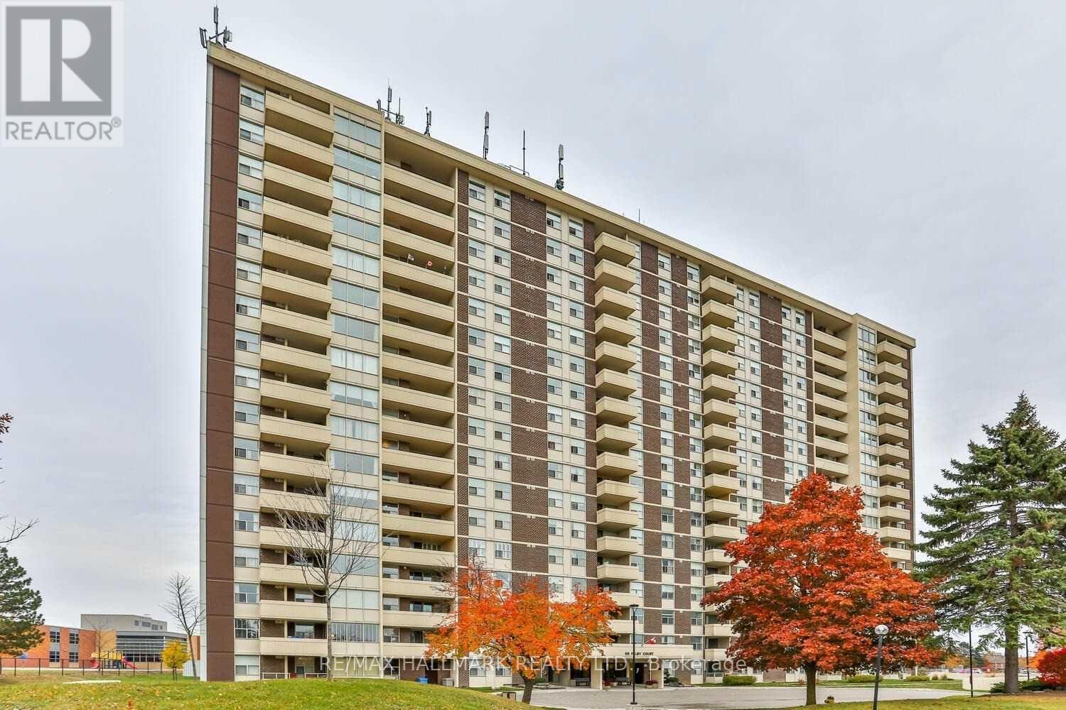 408 - 66 Falby Court, Ajax, ON - Outdoor With Balcony With Facade