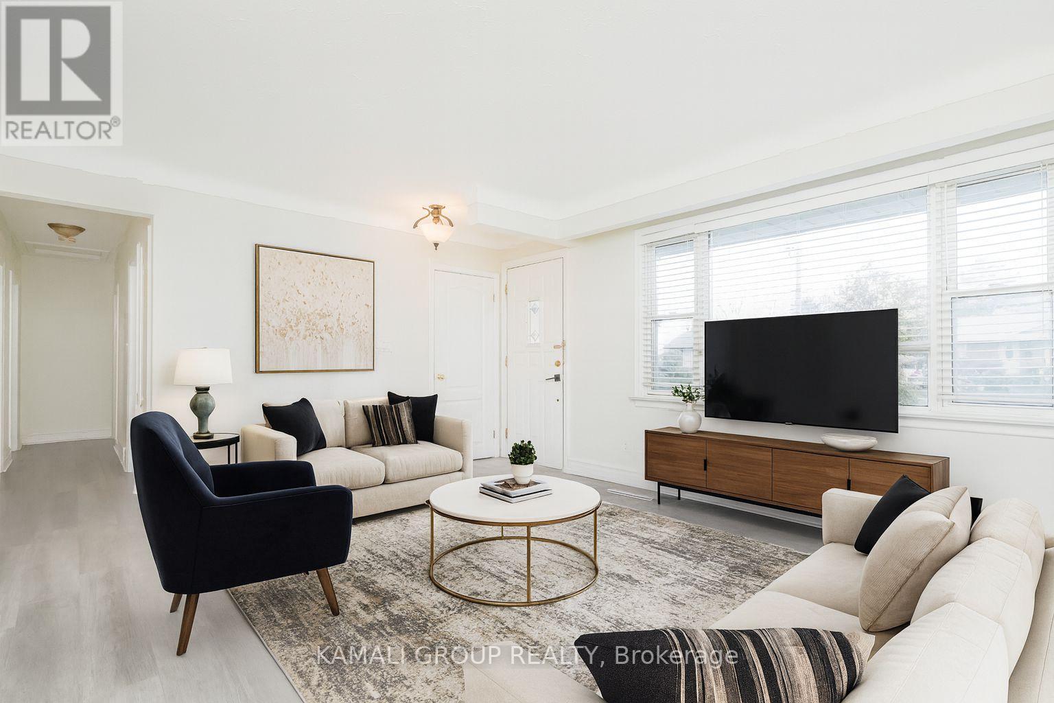 Virtually Staged - Main - 315 Bunting Road, St. Catharines, ON - Indoor Photo Showing Living Room