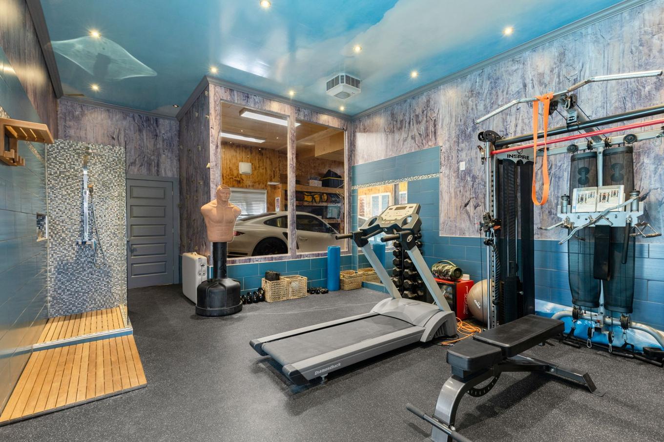 Salle d'exercice - 3128 Rue Girouard, Laval (Fabreville), QC - Indoor Photo Showing Gym Room