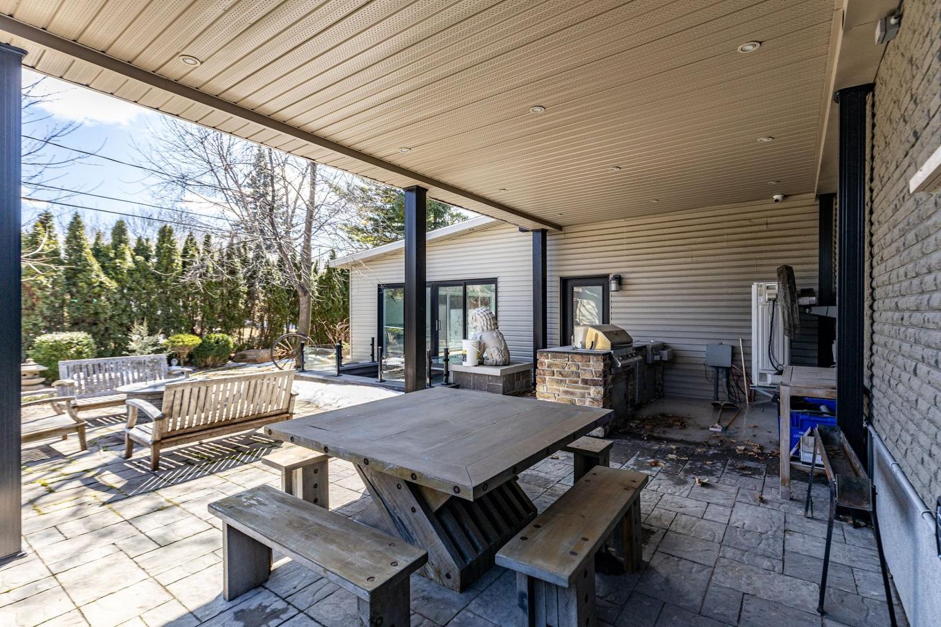 Cour - 3128 Rue Girouard, Laval (Fabreville), QC - Outdoor With Deck Patio Veranda With Exterior