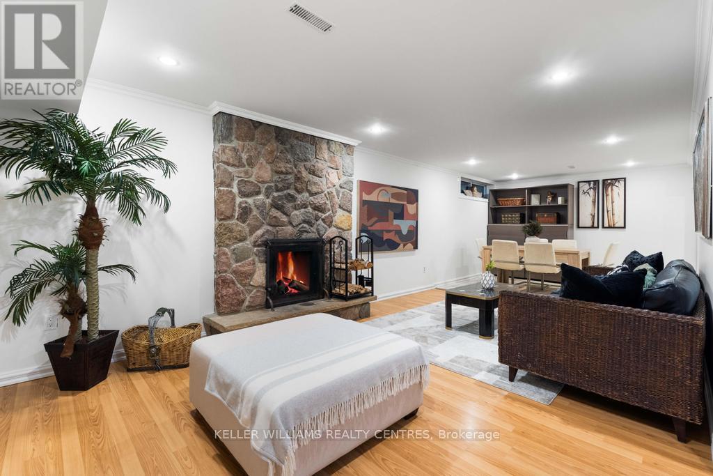 50 Skyview Crescent, Toronto, ON - Indoor Photo Showing Living Room With Fireplace