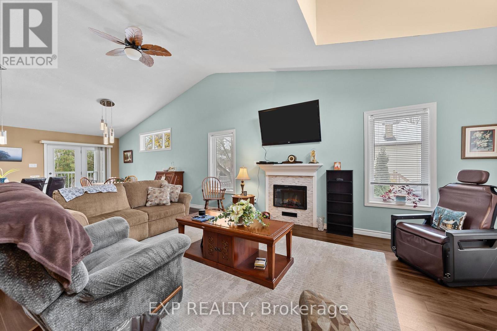 298 John Street, Warwick (Watford), ON - Indoor Photo Showing Living Room With Fireplace