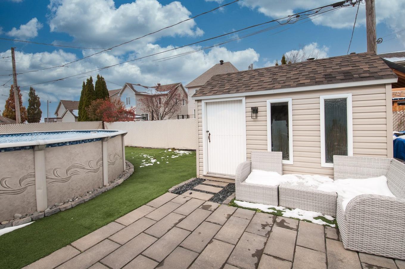 Backyard - 109 Rue Joseph-Charles-Coallier, Saint-Jean-Sur-Richelieu, QC - Outdoor With Above Ground Pool