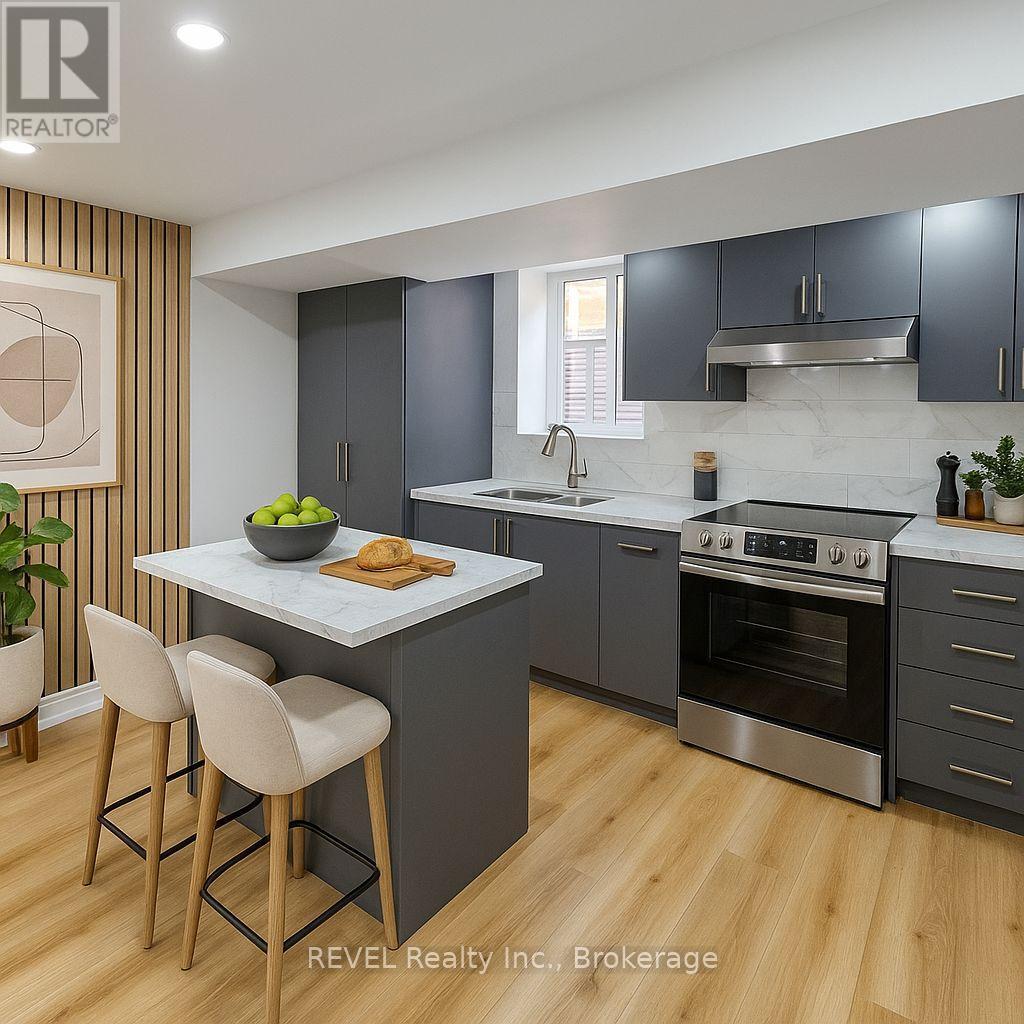 Basement - 7897 Hackberry Trail, Niagara Falls (Brown), ON - Indoor Photo Showing Kitchen With Double Sink With Upgraded Kitchen
