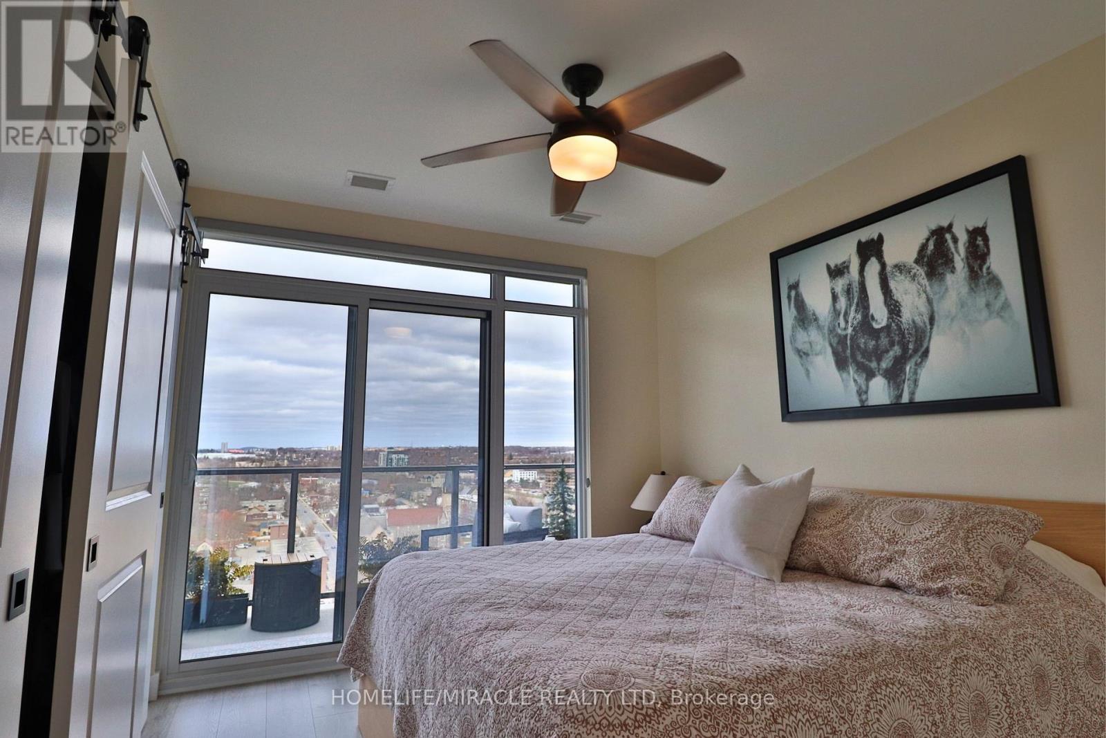 1502 - 15 Glebe Street, Cambridge, ON - Indoor Photo Showing Bedroom
